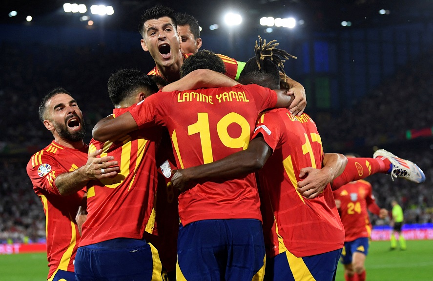 Ispanijos rinktinė švenčia pergalę „EURO 2024“ turnyre