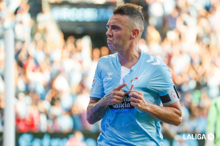 Celta Vigo žaidėjas triumfuoja 