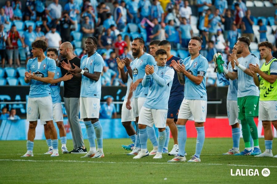 Visa Celta Vigo komanda aikštelėje 