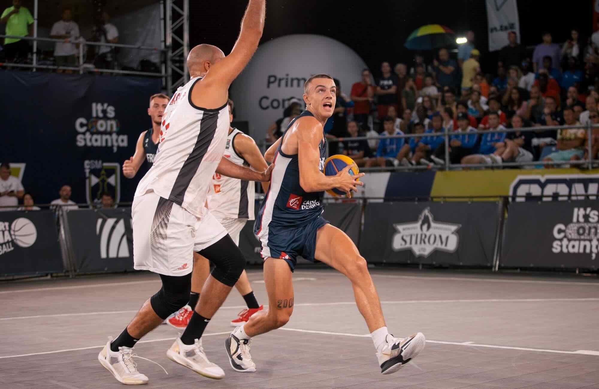 Prancūzijos 3x3 rinktinė aikštelėje 