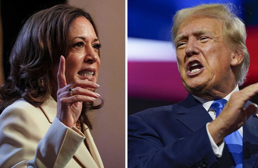 Kamala Harris ir Donald Trump