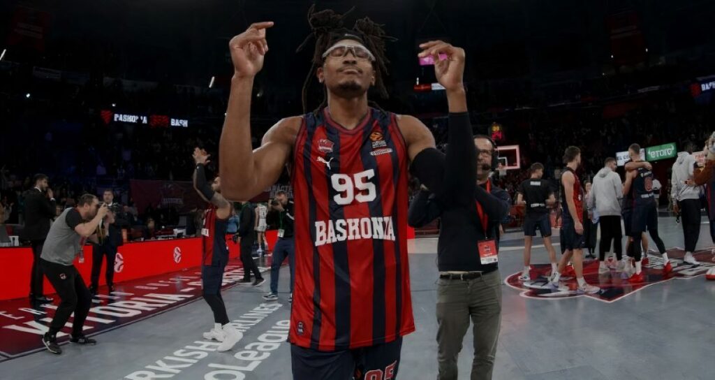 Baskonia žaidėjas triumfuoja