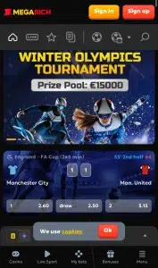 Megarich mobili versija