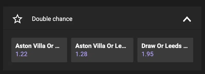 Dvigubas šansas statymas