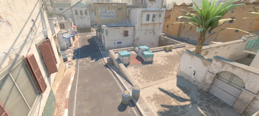 CS žemėlapis Dust2