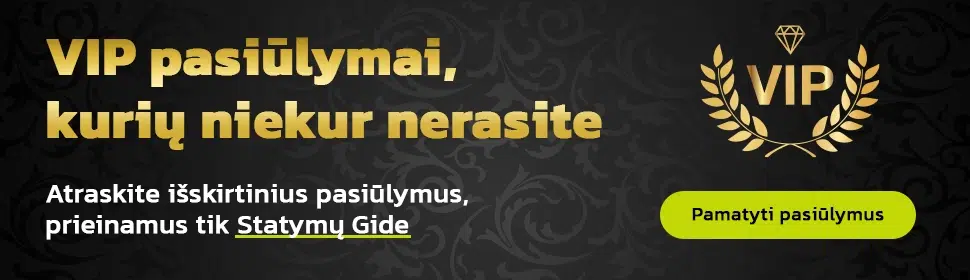 VIP premijos Statymu Gidas.